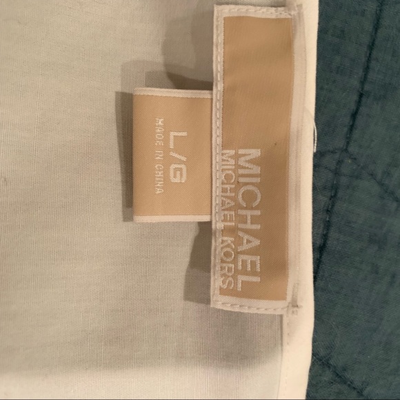 Michael Kors White Jeweled Neckline Cap Sleeve Top - Picture 5 of 5